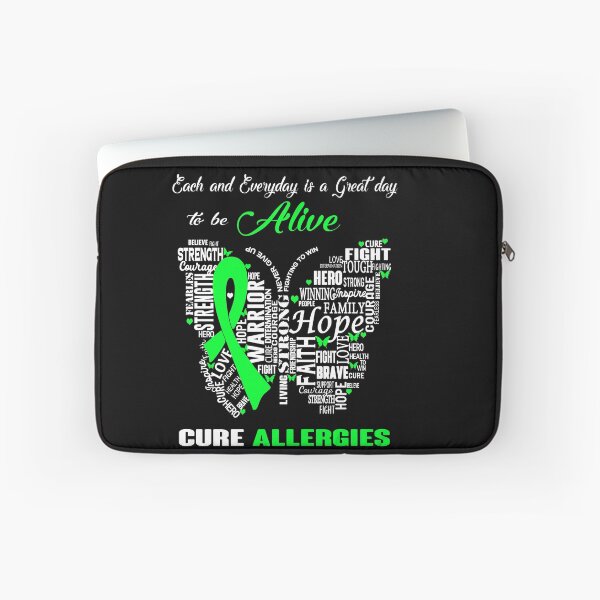Item preview, Butterfly Ribbon Cure Allergies Awareness designed and sold by Tadmab.