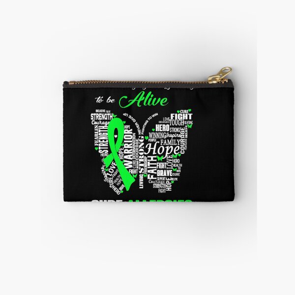 Item preview, Butterfly Ribbon Cure Allergies Awareness designed and sold by Tadmab.