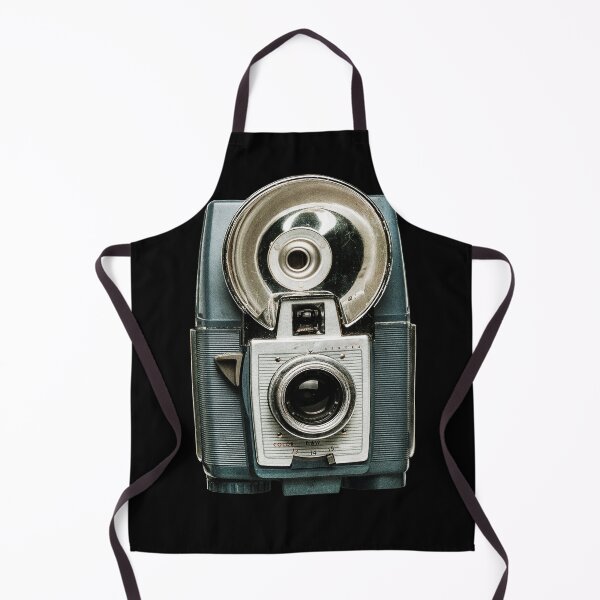 Item preview, Vintage Blue Film Camera with Flash - Retro designed and sold by inkandmoth.