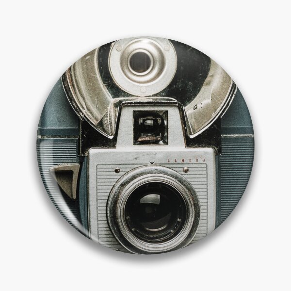 Item preview, Vintage Blue Film Camera with Flash - Retro  designed and sold by inkandmoth.