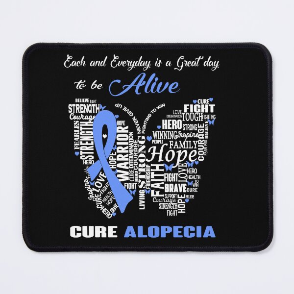 Item preview, Butterfly Ribbon Cure Alopecia Awareness designed and sold by Tadmab.