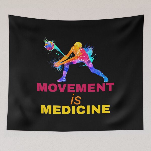 Item preview, movement is medicine, exercise, volleyball, ball game designed and sold by doctors-apparel.