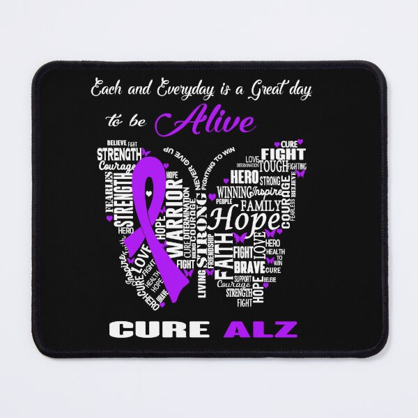 Item preview, Butterfly Ribbon Cure ALZ Awareness designed and sold by Tadmab.