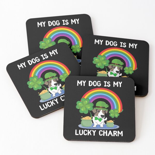 Item preview, My Dog Is My Lucky Charm St Patrick's Day - Lucky Charm Jack Russell TerrierDog Gift designed and sold by BronikowskiART.