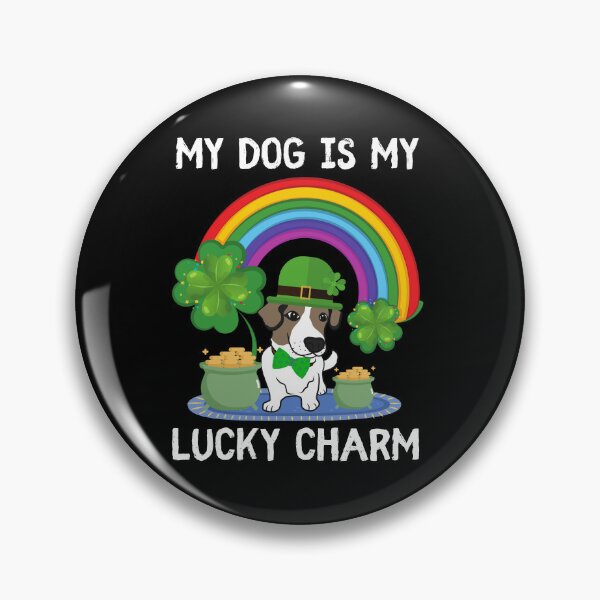 Item preview, My Dog Is My Lucky Charm St Patrick's Day - Lucky Charm Jack Russell TerrierDog Gift designed and sold by BronikowskiART.