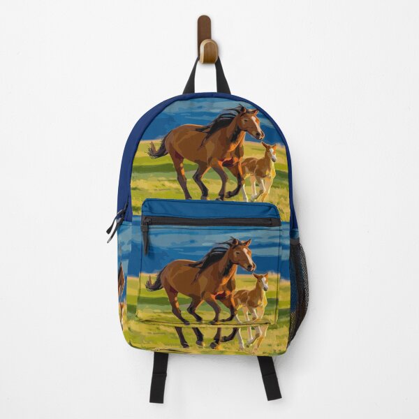 Item preview, The mare and her foal run in the fields. designed and sold by Karine Dupras.