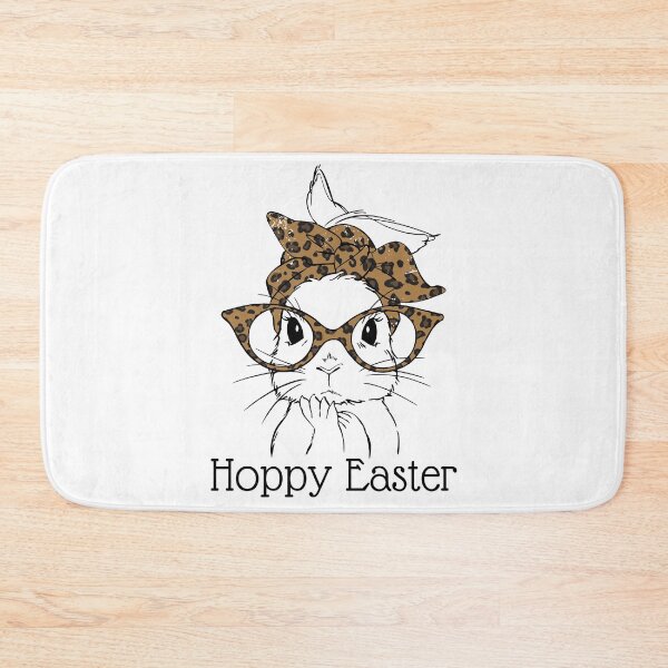 Item preview, Hoppy Easter, Cute Easter Bunny with Leopard Print Glasses and Accessories designed and sold by Auntieck.