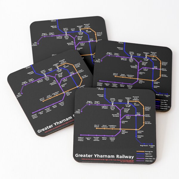 Item preview, Yharnam Metro Map designed and sold by metro-mania.