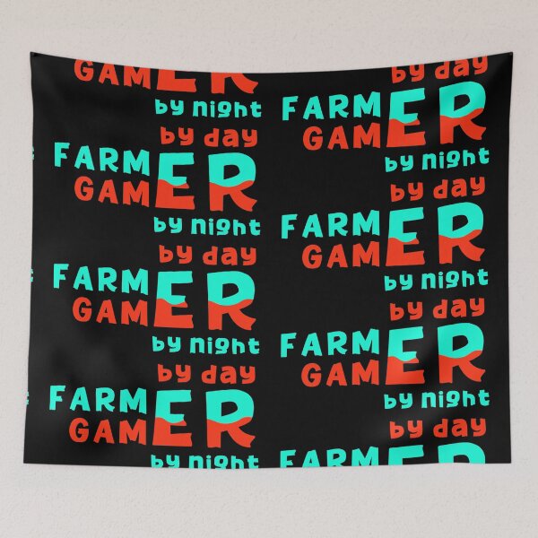 Item preview, Farmer by Day Gamer by Night_(black) designed and sold by mrGoodwin90.