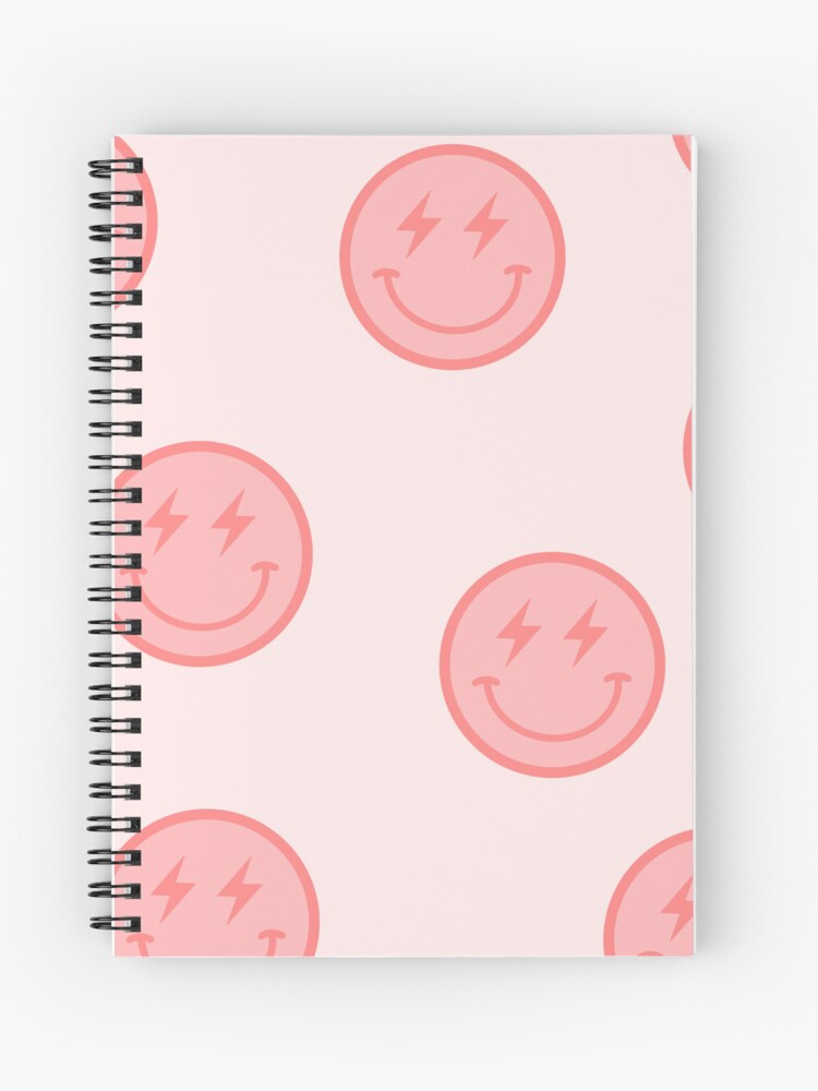 Notebook: Preppy Smiley Face Aesthetic