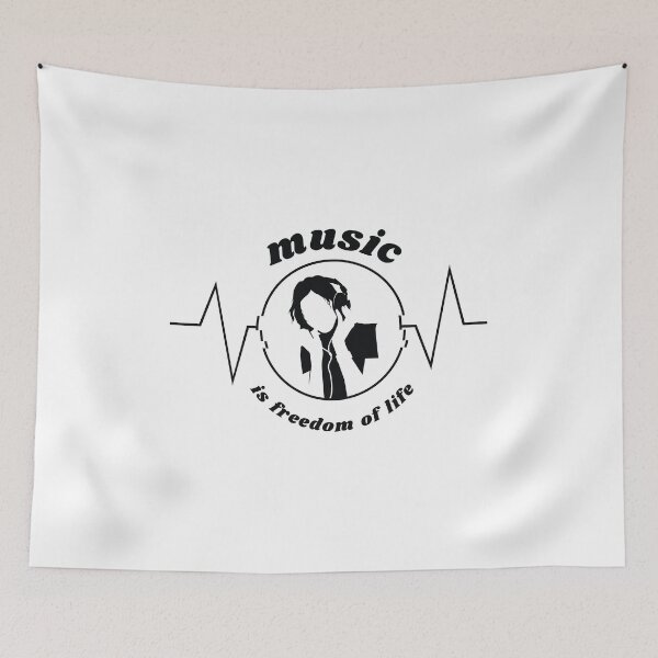 Item preview, Music is freedom of life designed and sold by CamTechMar.