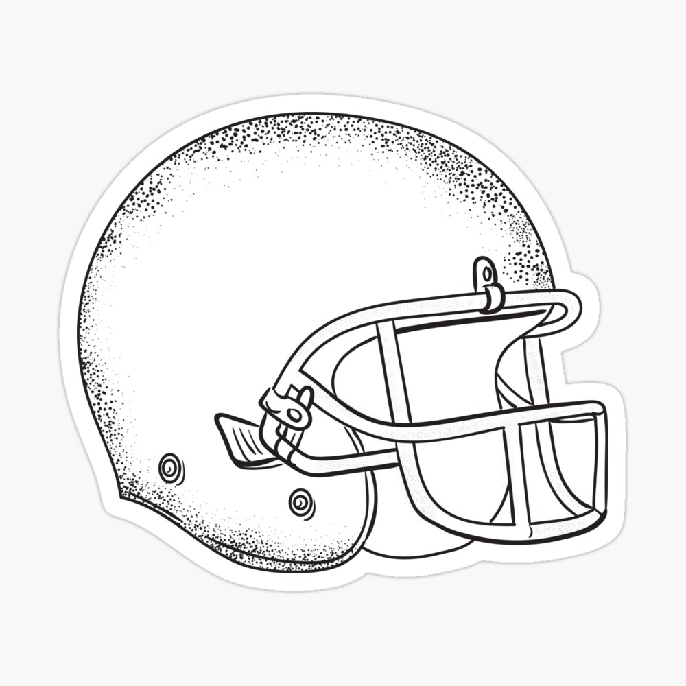 Football Helmet Drawing - How To Draw A Football Helmet Step By Step