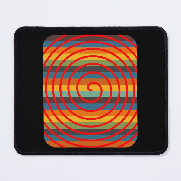 Item preview, Psychedelic Red Spiral Retro Stripe Background designed and sold by artfulnotebook.