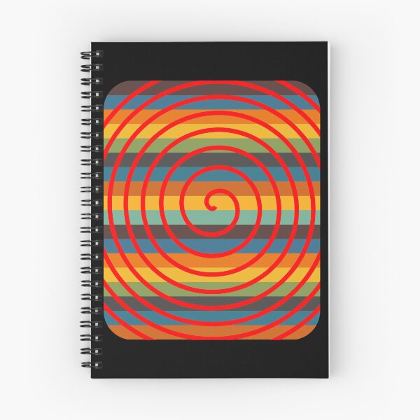 Item preview, Psychedelic Red Spiral Retro Stripe Background designed and sold by artfulnotebook.
