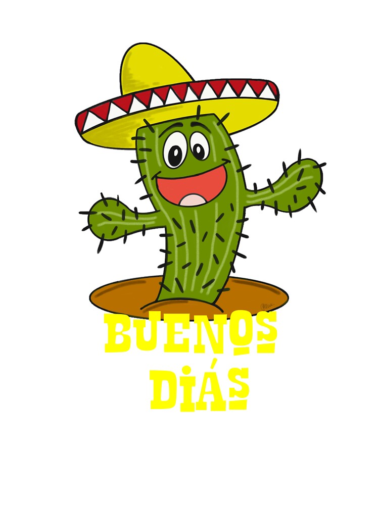 Happy Mexican Cactus Buenos Dias Kids T Shirt By Penmartin Redbubble