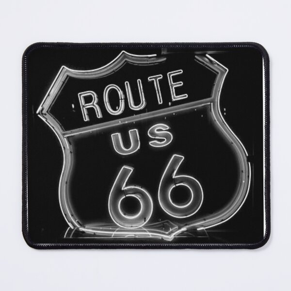 Item preview, Route 66 Neon Black & White Photograph designed and sold by davidbjones254.