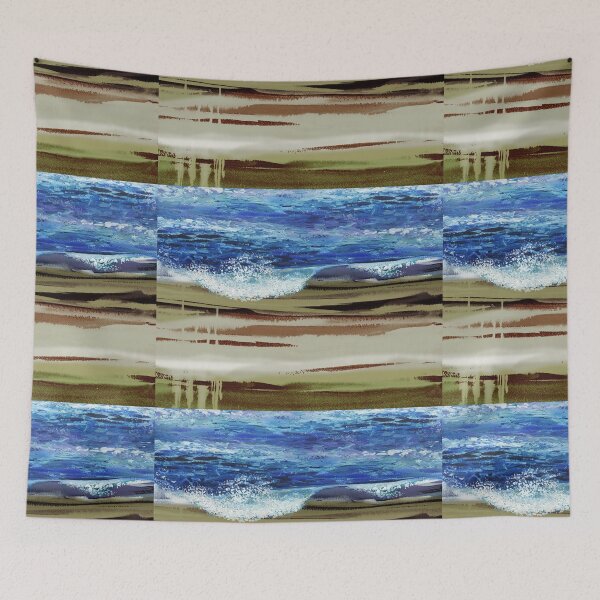 Item preview, Ocean Wave Beach Art Interior Decor Sea Landscape Art II designed and sold by Irina Sztukowski.