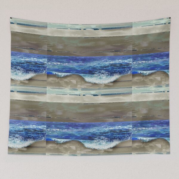 Item preview, Ocean Wave Beach Art Interior Decor Sea Landscape Art III designed and sold by Irina Sztukowski.
