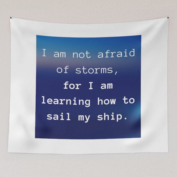 Item preview, Louisa May Alcott Quote | I am learning how to sail my ship designed and sold by WordsToArt.