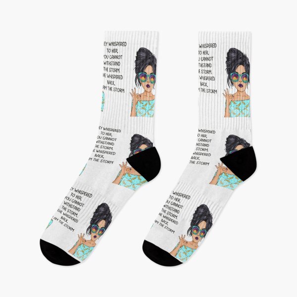 Item preview, I am the storm, Inspirational Gifts For Awesome People who like pop art and quotes about girl power designed and sold by Auntieck.