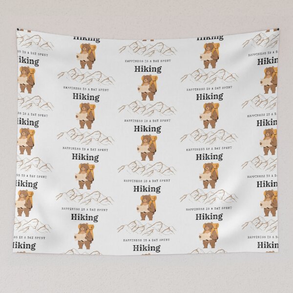 Item preview, Happiness is a Day Spent Hiking designed and sold by Zandria Kajewski.