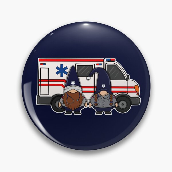 Item preview, EMS EMT Paramedic Gnomes and Ambulance designed and sold by JessieJune.