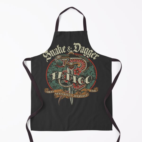 Item preview, Snake & Dagger Tattoo 1976 designed and sold by AstroZombie6669.
