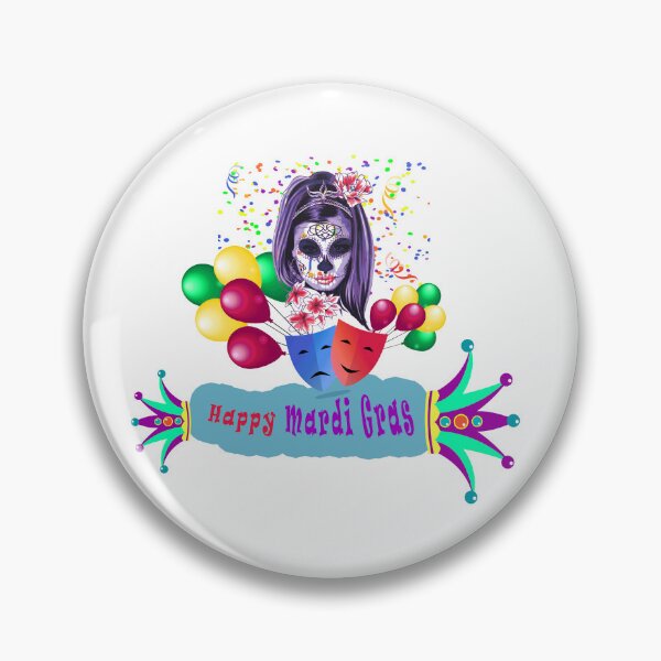 Item preview, Happy Mardi Gras, Annual Carnival, with masks and fireworks. designed and sold by ZEGO-Pixel.