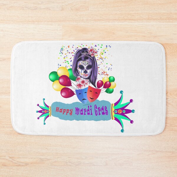 Item preview, Happy Mardi Gras, Annual Carnival, with masks and fireworks. designed and sold by ZEGO-Pixel.