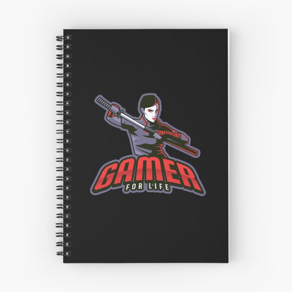 Item preview, Gamer for Life with Female Ninja Assassin designed and sold by PRIVARSHU.