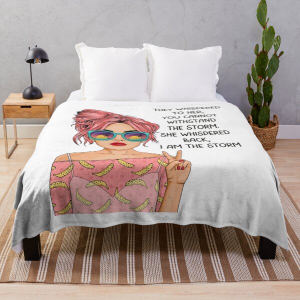 Item preview, I am the storm, Inspirational Gifts For Awesome People who like pop art and quotes about girl power designed and sold by Auntieck.