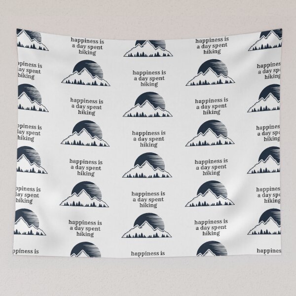 Item preview, Happiness is a Day Spent Hiking  designed and sold by Zandria Kajewski.