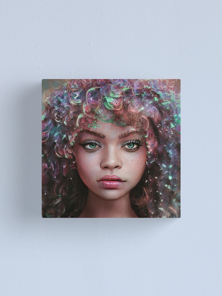 Beautiful Rainbow Fairy Girl Ethereal Fairycore Canvas Print for Sale by  BioDigital-Jazz