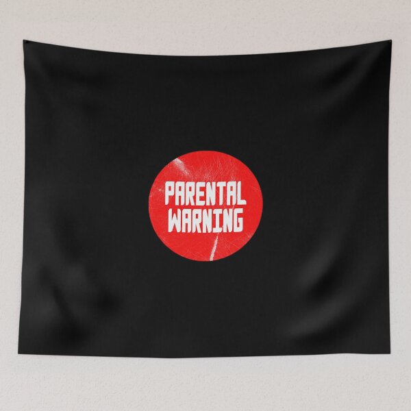 Item preview, Parental Warning Retro VHS Sticker designed and sold by wildeyemovies.