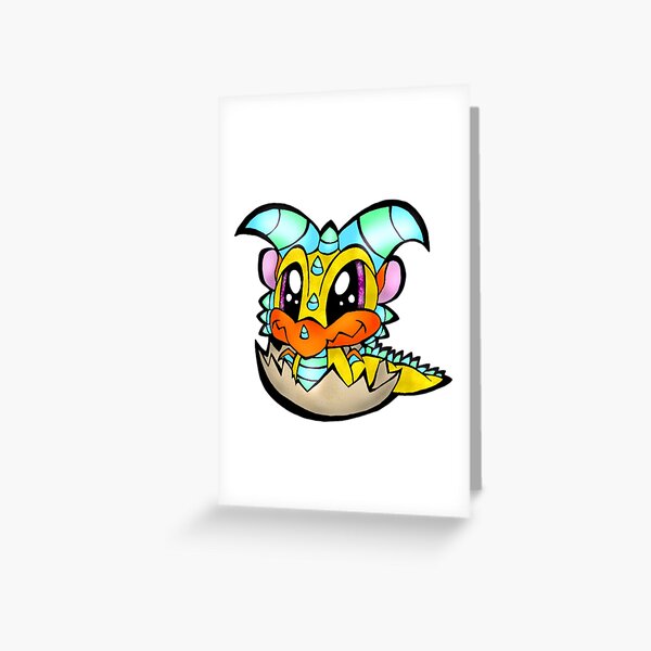 Cute Baby Pterodactyl Hatching from Egg Greeting Card for Sale by Steve  Sack