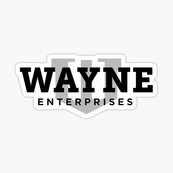 Entreprises Wayne (noir) Sticker