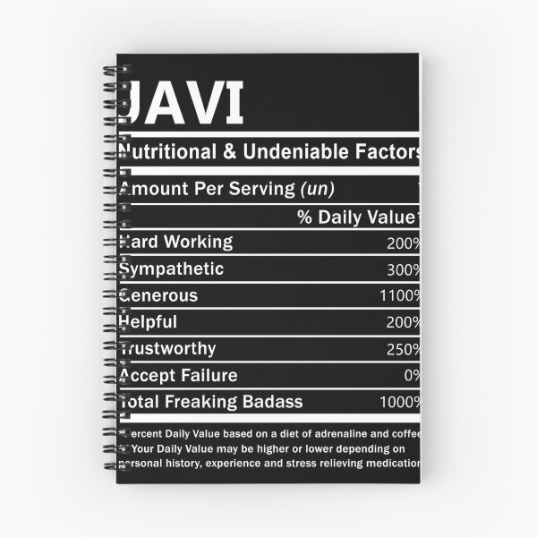Item preview, Javi Name T Shirt - Javi Nutritional And Undeniable Factors Gift Item Tee designed and sold by artiagasonya.