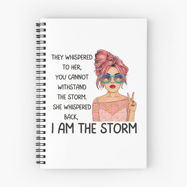 Item preview, I am the storm, Inspirational Gifts For Awesome People who like pop art and quotes about girl power designed and sold by Auntieck.
