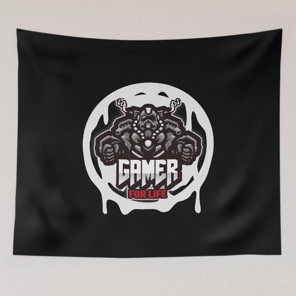 Item preview, Gamer for Life with Space Armor Cyborg designed and sold by PRIVARSHU.