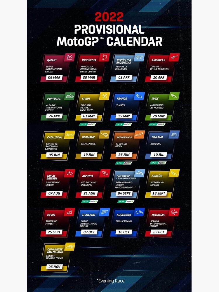 "Schedule Motor Sport 2022 Poster" Sticker by lovinedjaya | Redbubble "Schedule Motor Sport 2022 Poster" Sticker by lovinedjaya | Redbubble