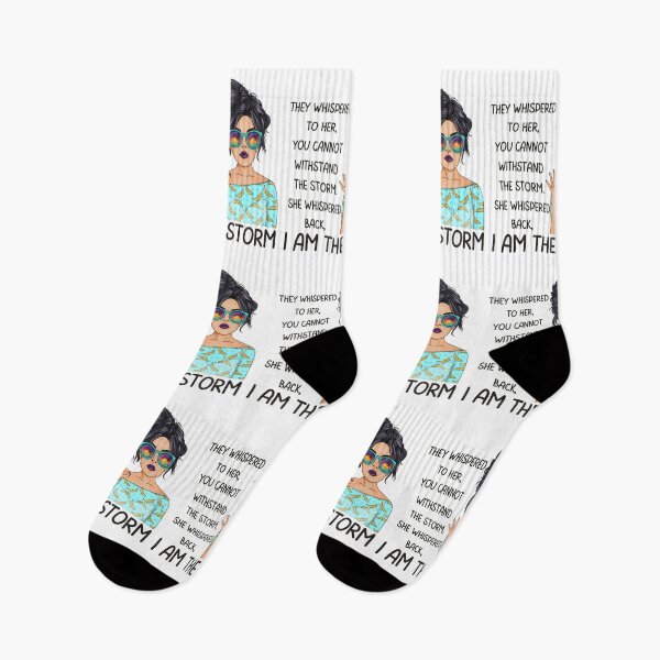 Item preview, I am the storm, Inspirational Gifts For Awesome People who like pop art and quotes about girl power designed and sold by Auntieck.
