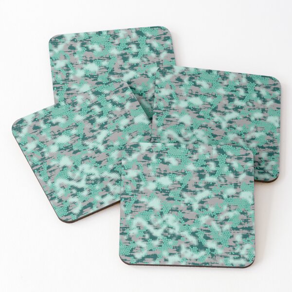 Aperçu de l'œuvre Camouflage turquoise créée et vendue par Tshirtstory.