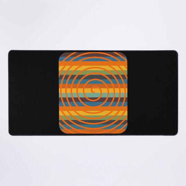 Item preview, Psychedelic Orange Spiral Retro Stripe Background designed and sold by artfulnotebook.