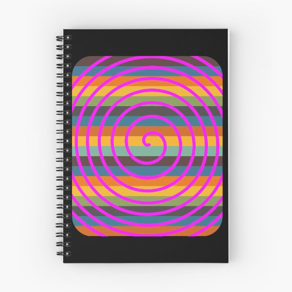 Item preview, Psychedelic Pink Spiral Retro Stripe Background designed and sold by artfulnotebook.