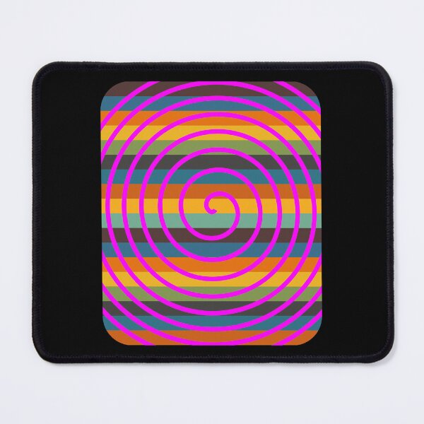 Item preview, Psychedelic Pink Spiral Retro Stripe Background designed and sold by artfulnotebook.