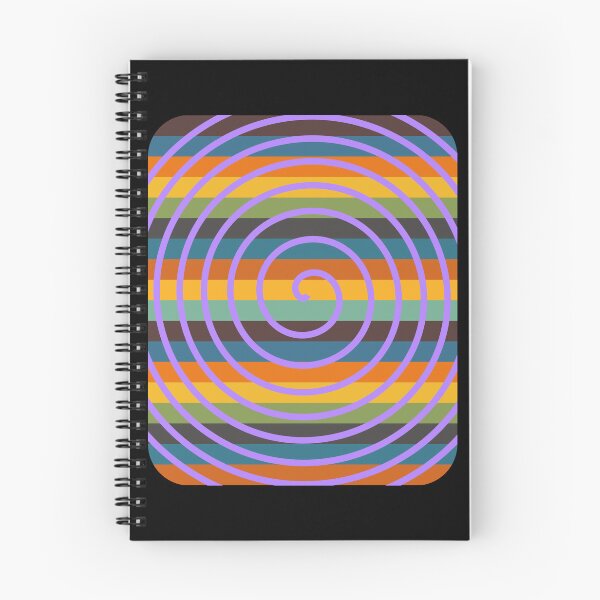 Item preview, Psychedelic Purple Spiral Retro Stripe Background designed and sold by artfulnotebook.