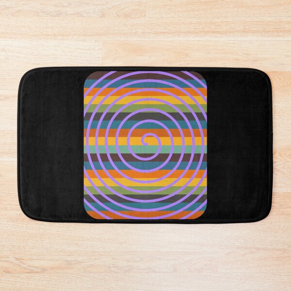 Item preview, Psychedelic Purple Spiral Retro Stripe Background designed and sold by artfulnotebook.