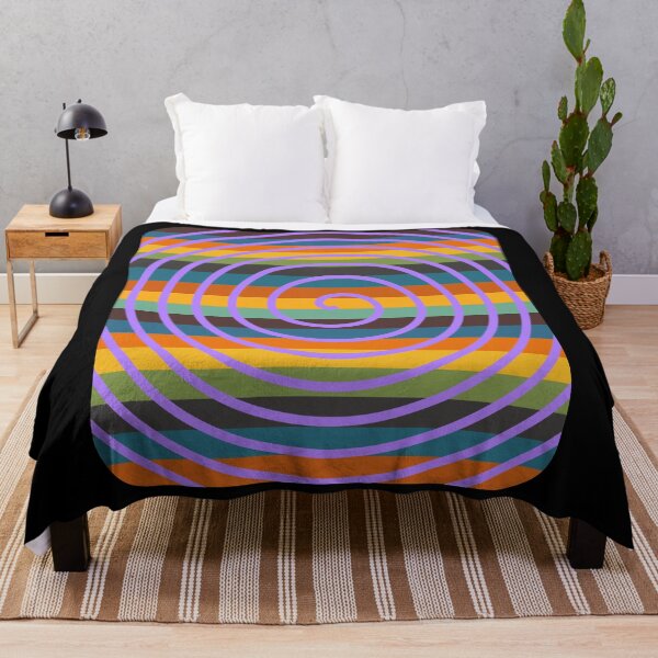 Item preview, Psychedelic Purple Spiral Retro Stripe Background designed and sold by artfulnotebook.