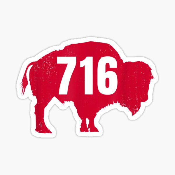 716 Area Code Buffalo New York BFLO WNY Sticker