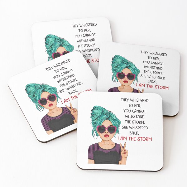 Item preview, I am the storm, Inspirational Gifts For Awesome People who like pop art and quotes about girl power designed and sold by Auntieck.